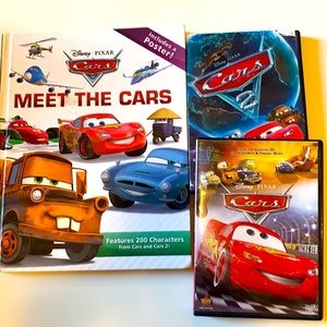 Disney Cars book & DVDs